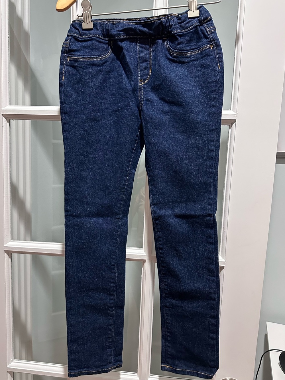 Old Navy Dark Blue Girls' Stretch Denim Jeans size 10-12 slim